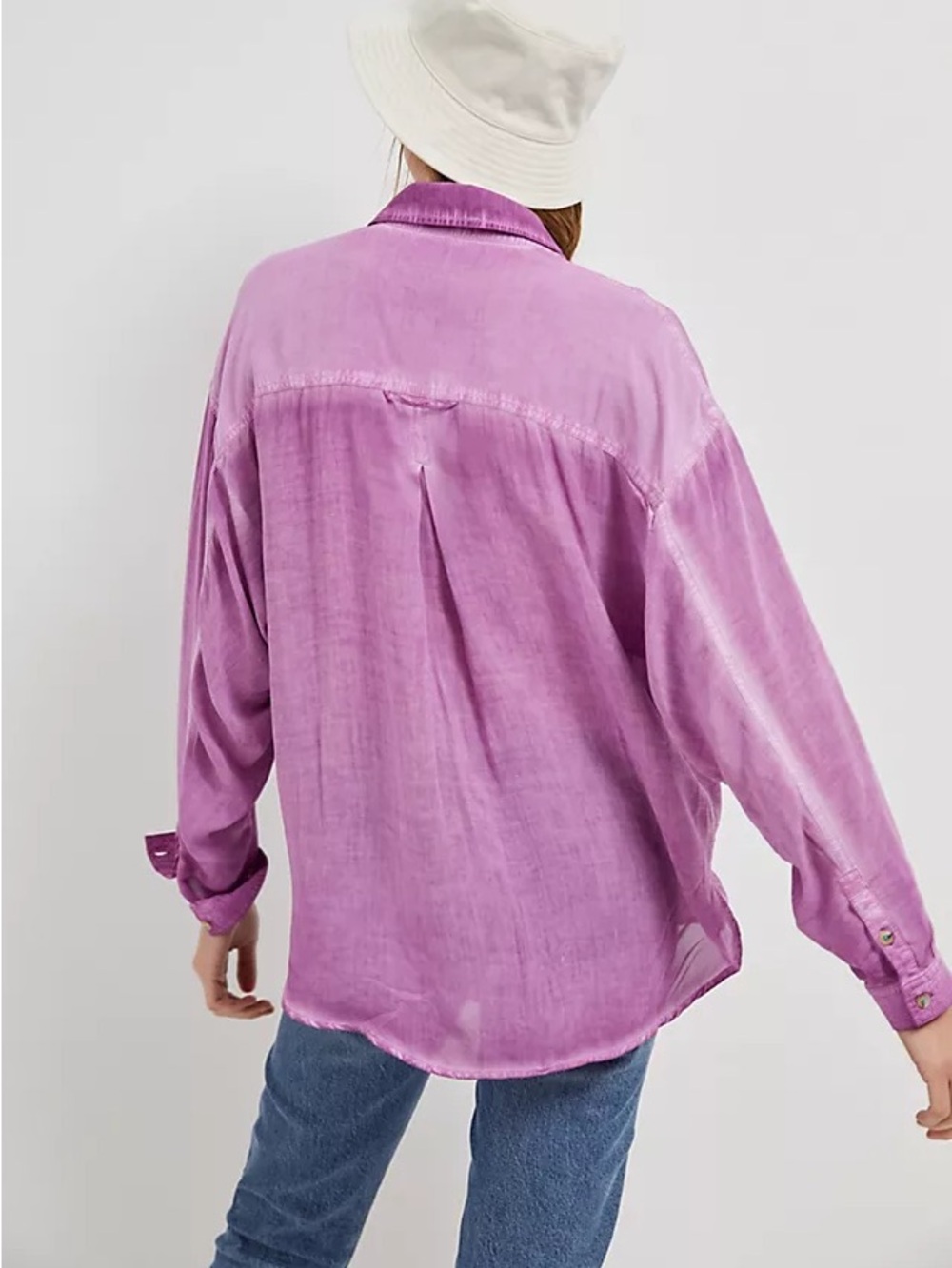 Anthropologie Pilcro Joelle Buttondown Lightweight Preppy Casual Plus Size 2X - Picture 3 of 8
